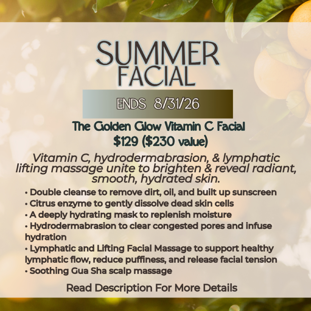 The Golden Glow Vitamin C Facial at The Face Naturalist Dawn Conder in Naples, FL