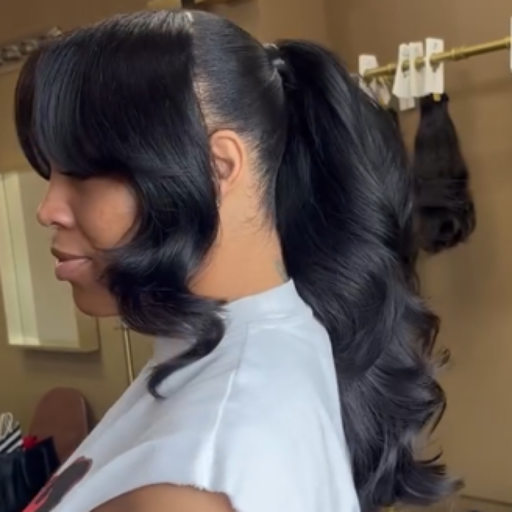 Sophisticated Ponytail at Elle C. Hair in Baltimore, MD