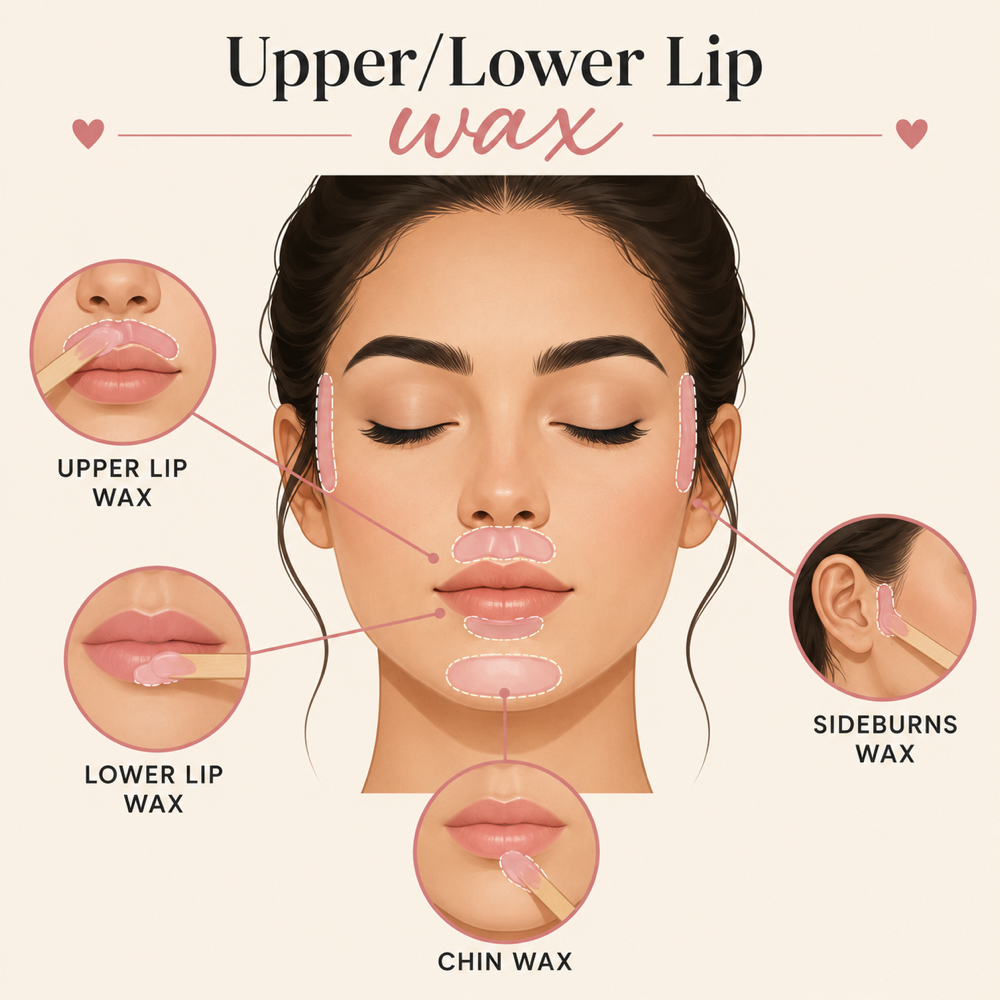Upper/lower Lip,Chin,Sidesburns Wax at Chula Beautyy in Los Alamitos, CA