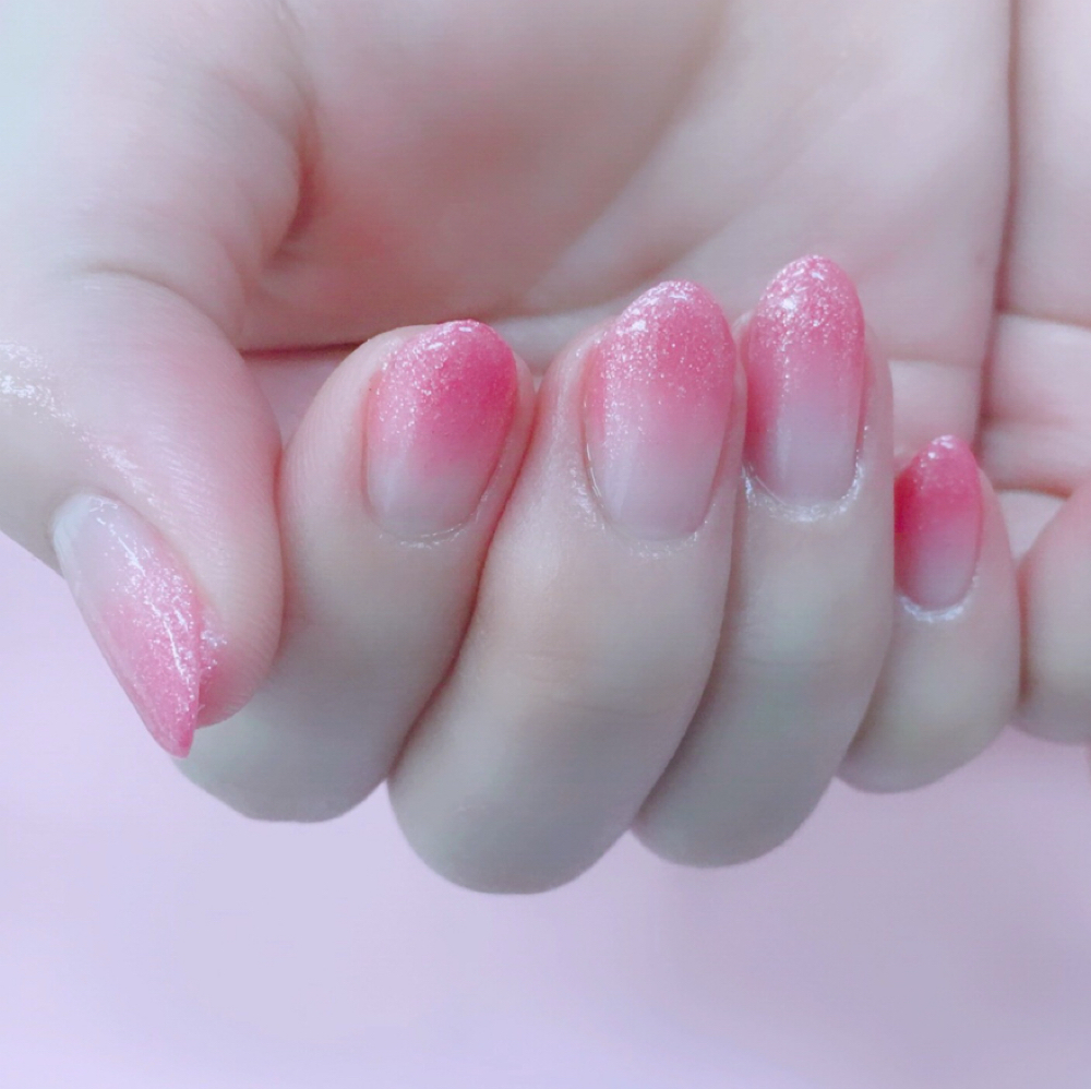 Glitter Ombre Gel Manicure at AGRACE BEAUTY & SPA in Birmingham, MI