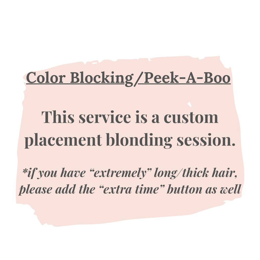 Color-Blocks/Peek-a-boo Blonde