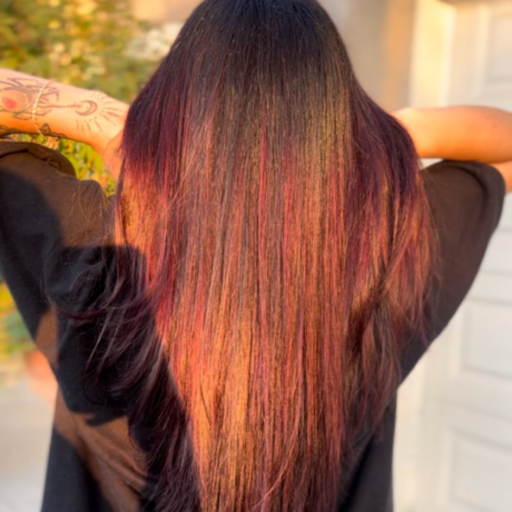 full color at Nova Hair Salon in Rancho Cucamonga, CA