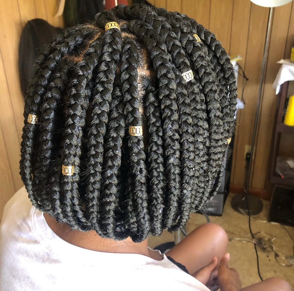 Box Braids Bob at Queen Of The Crown in Charlotte, NC
