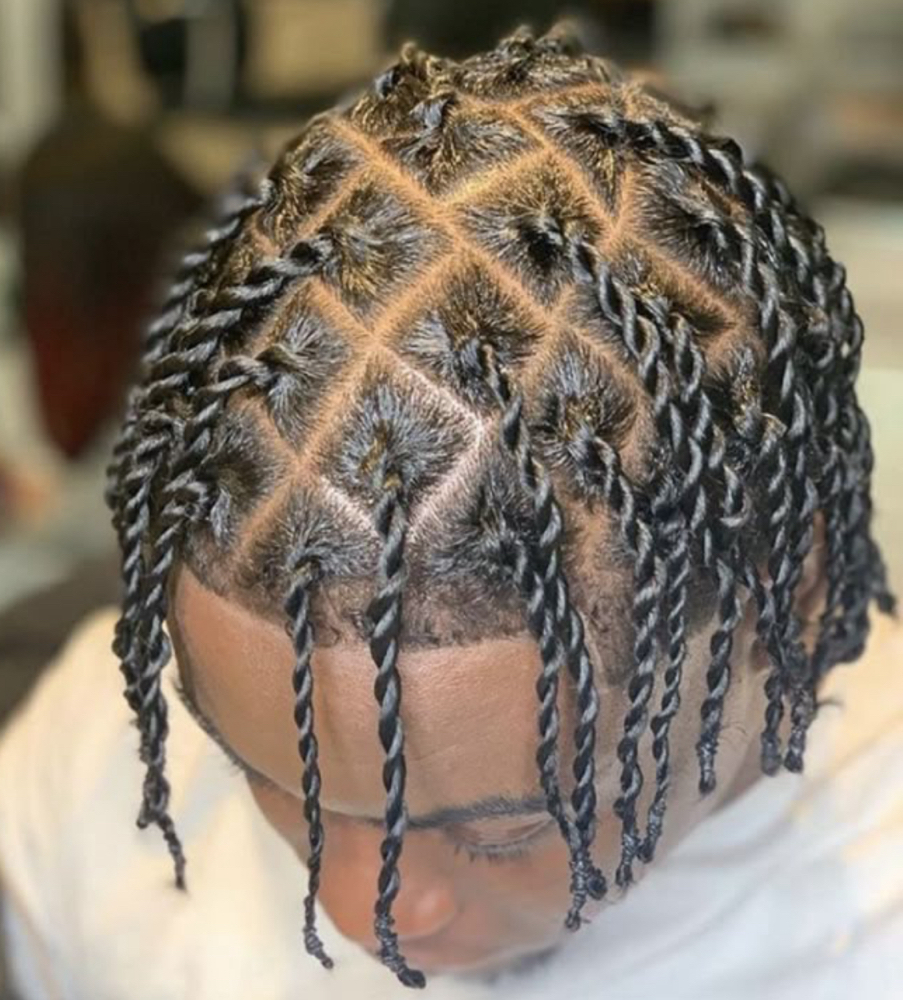 Men Two Strand Twist
