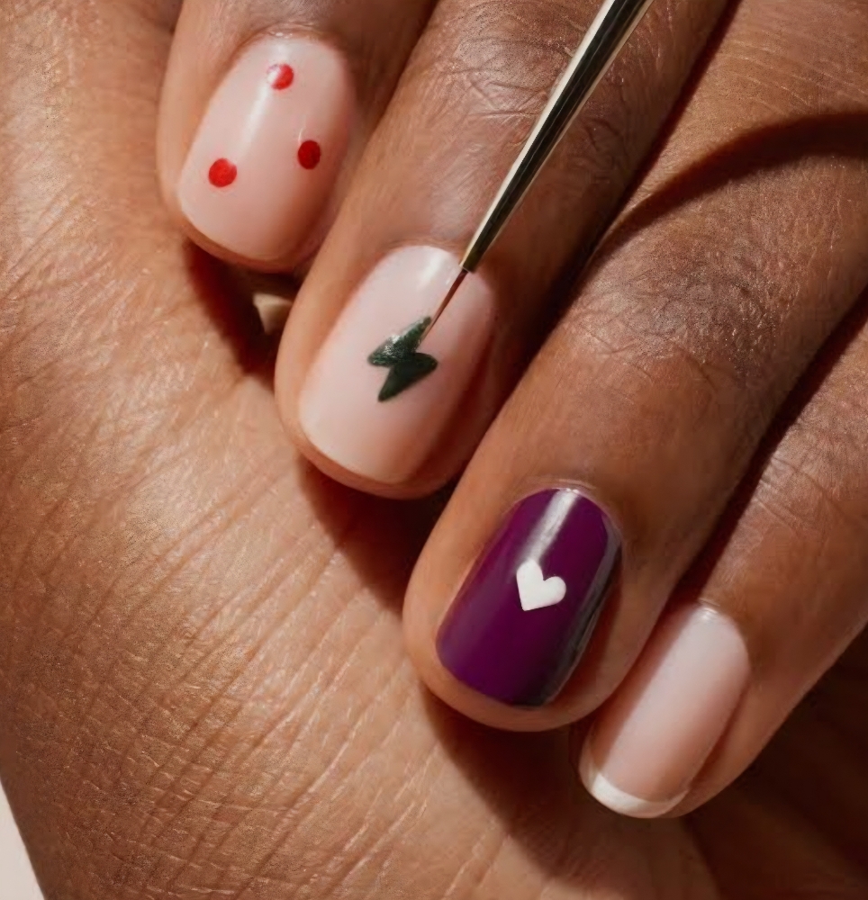 Gel Manicure With Art