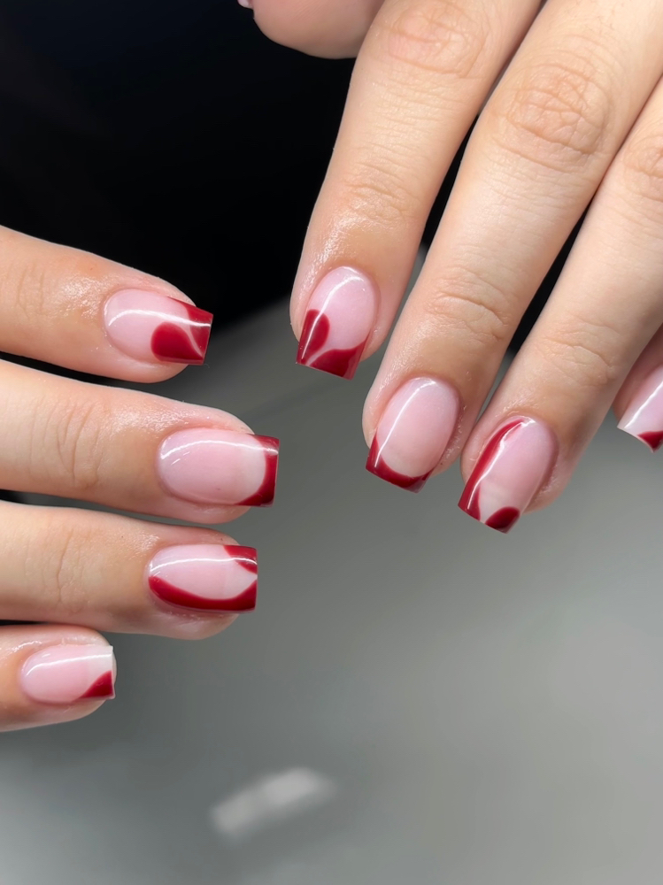Gel Mani With Design