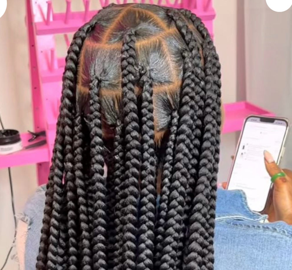 Large Knotless Braids(W/ HAIR)