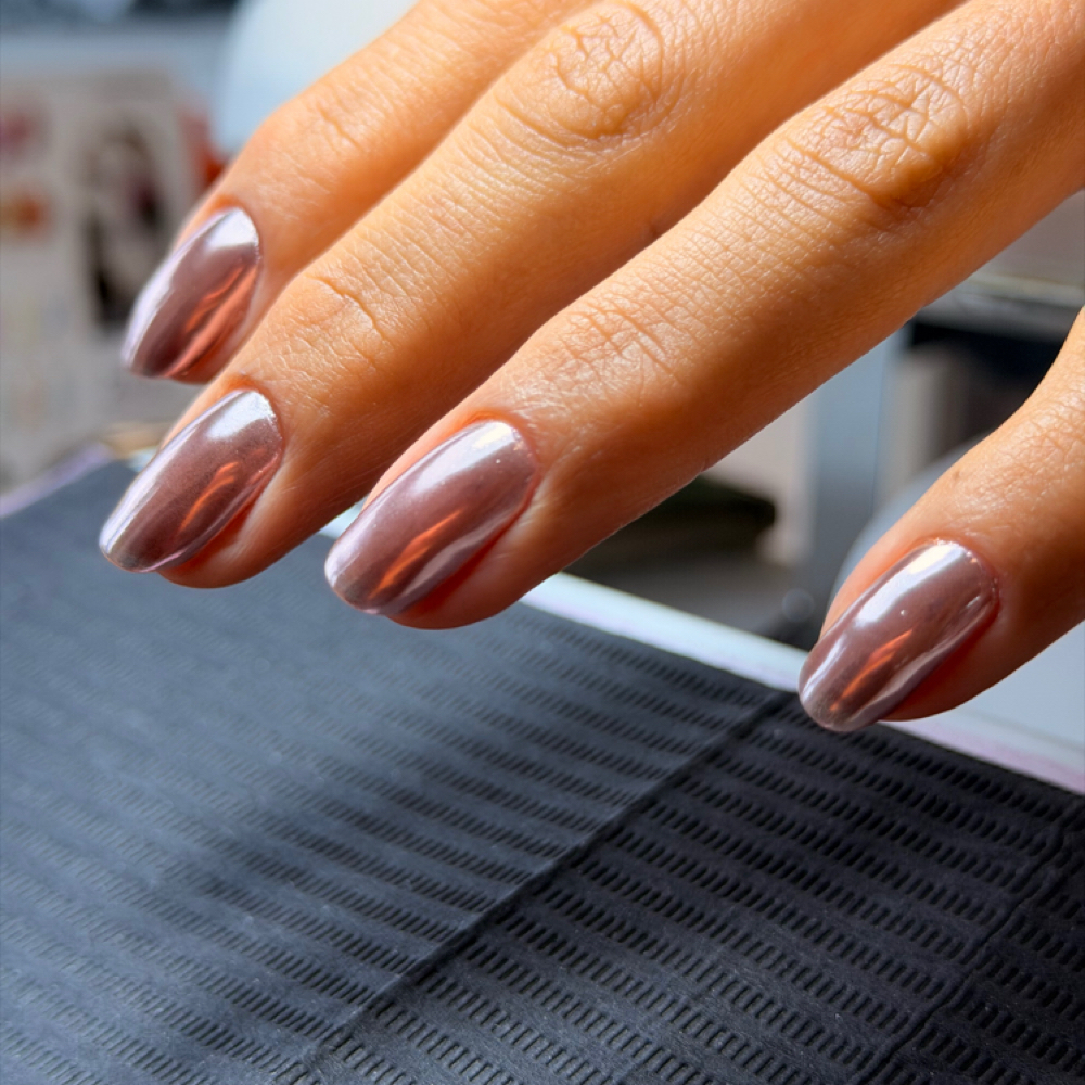 Chrome Powder at MD. Russian Manicure & Gel Extensions in San Jose, CA
