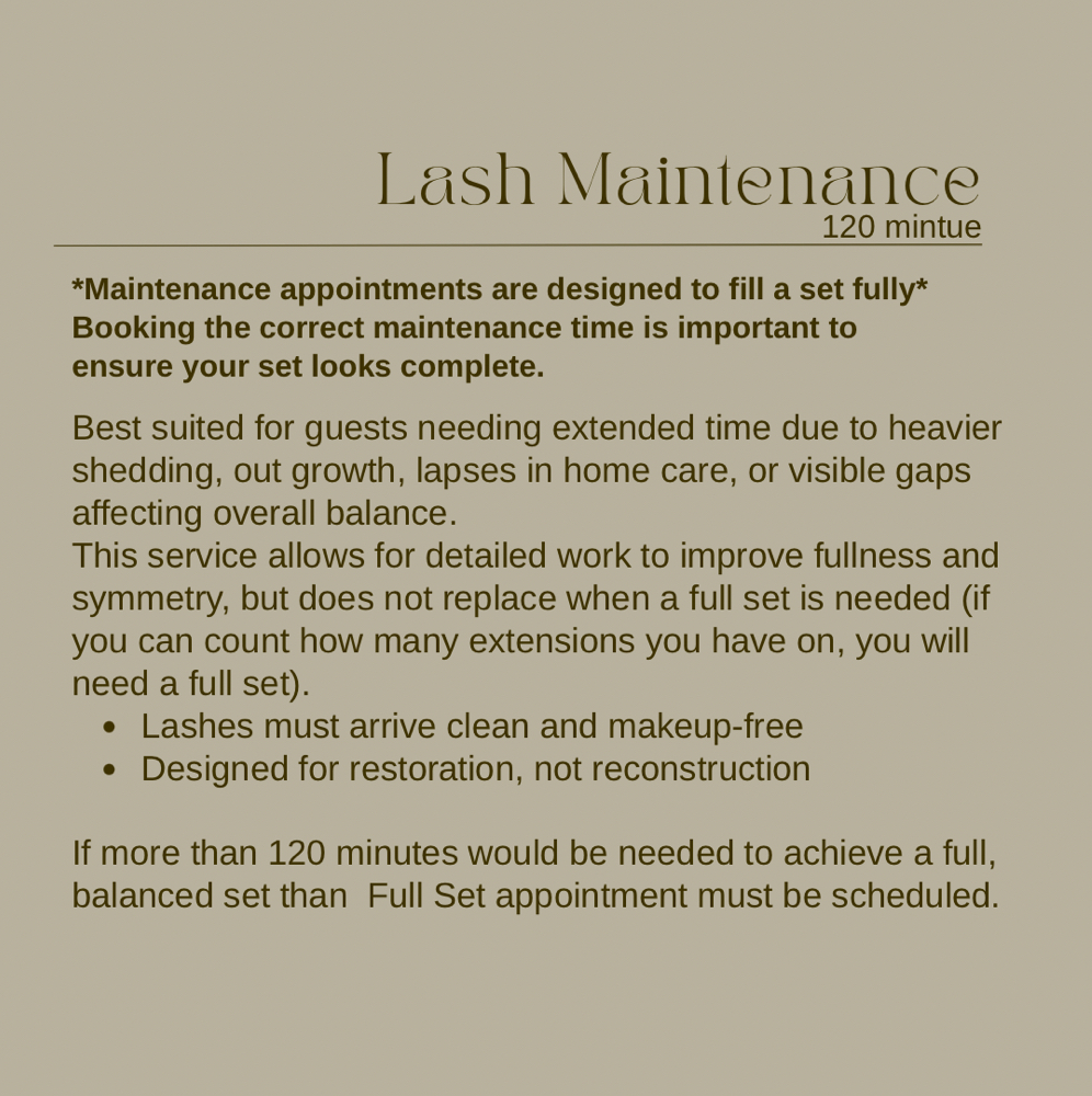 Lash Maintenance | 120min at Foxy’s Beauty Lounge in Waterloo, IA
