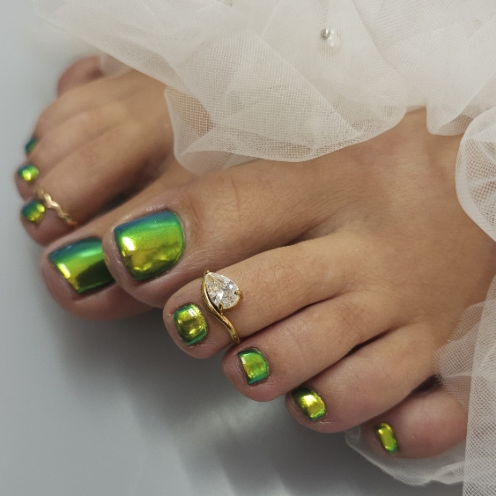 Tingling Mint Pedi at Stephanie Artistry in Victoria, TX