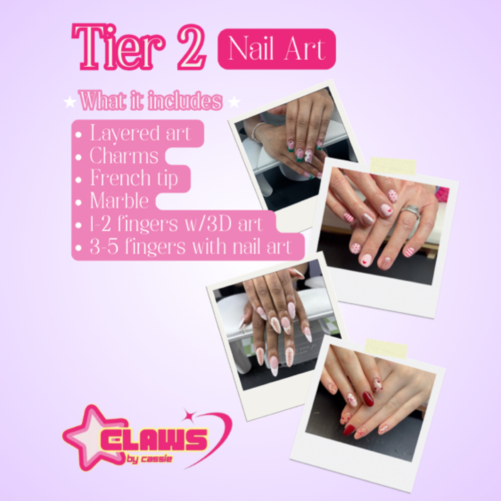 Tier 2 Nail Art at Claws By Cassie LLC in Canton, OH