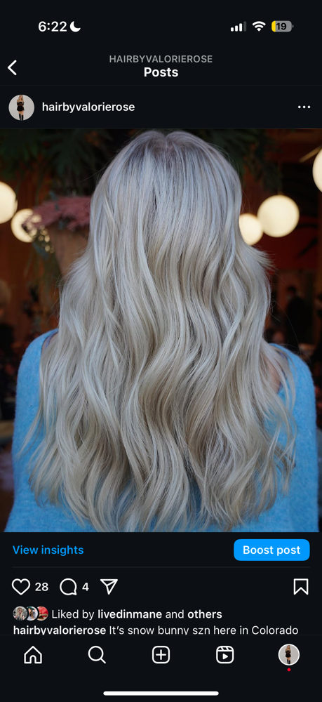 Move up (3 rows) at Hair by Valorie Rose in Denver, CO