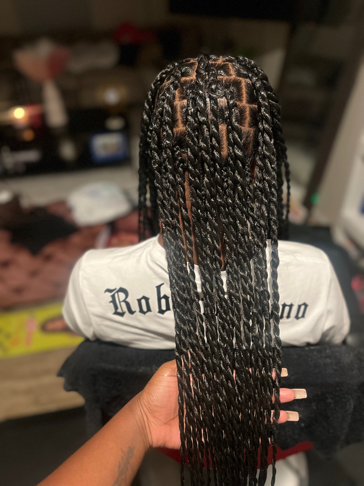 2 Stand Twist With Hair Added