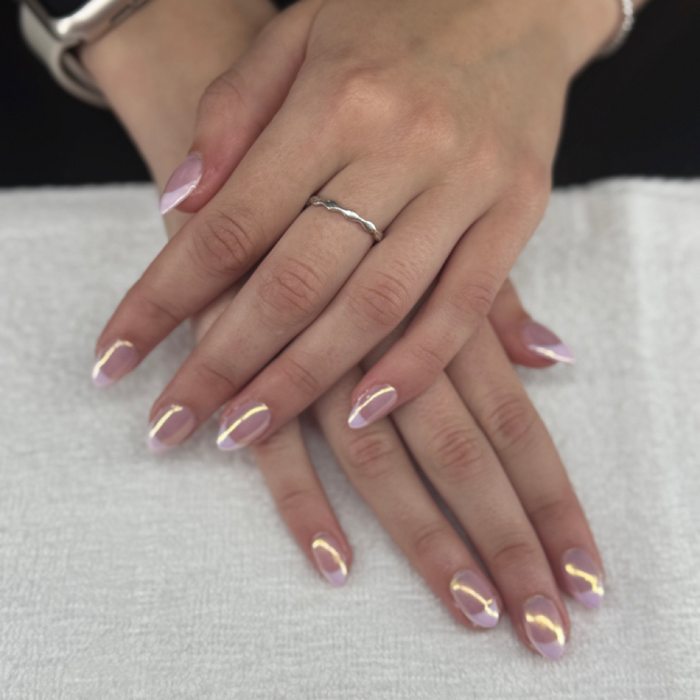 Gel-X Full Set with Gel Polish at Three & Co Salon in Kent, OH