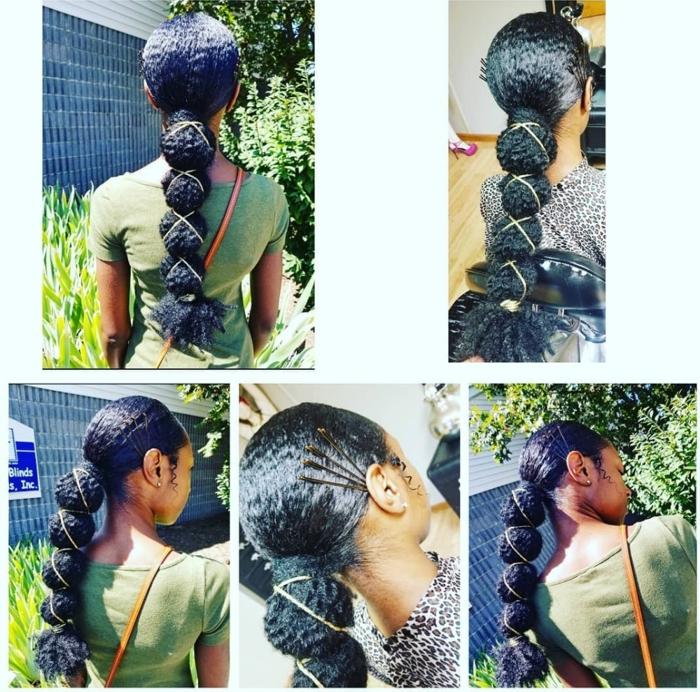 Afro ponytail