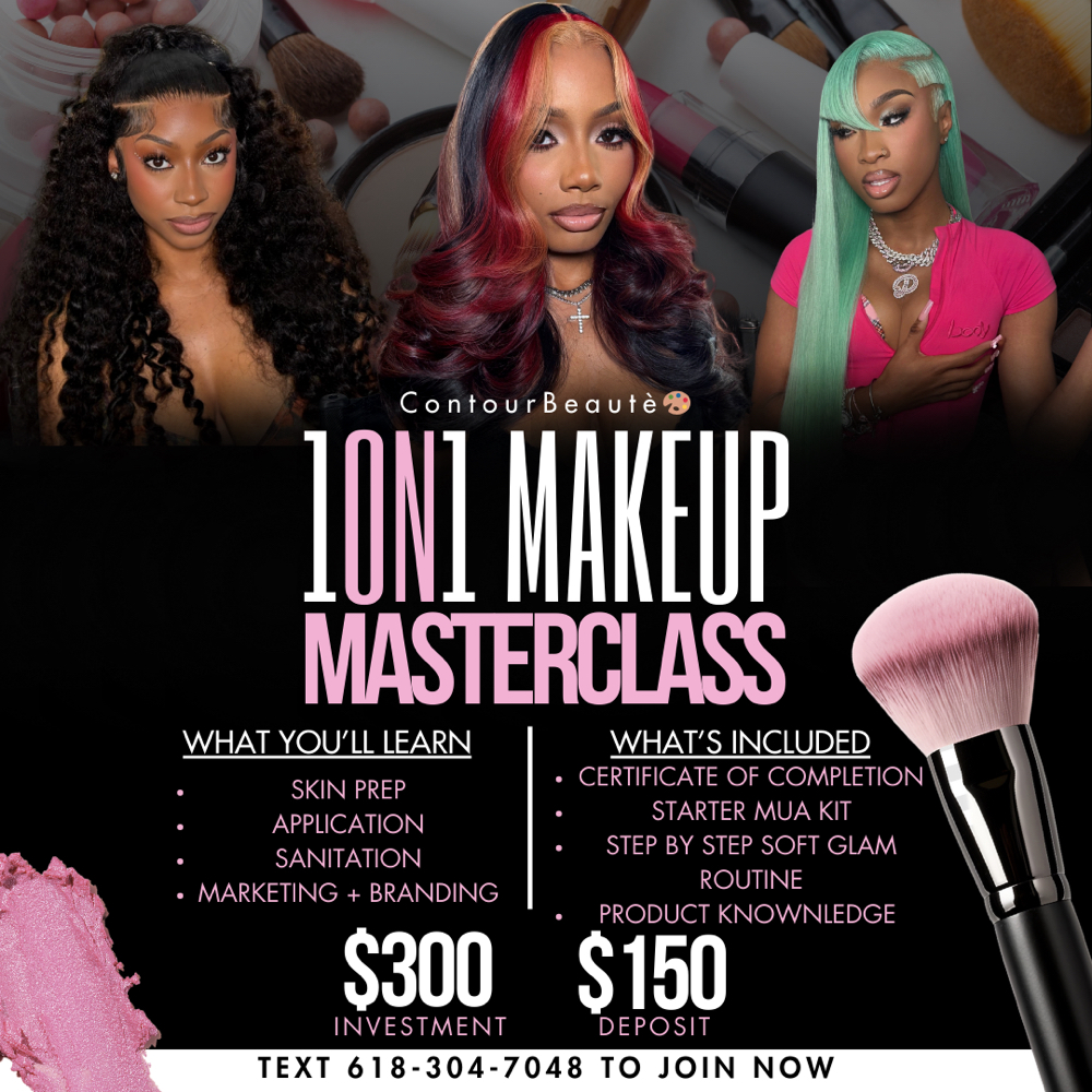 1 On 1 MASTER CLASS🎨 at Contour Beauté💄 in Houston, TX
