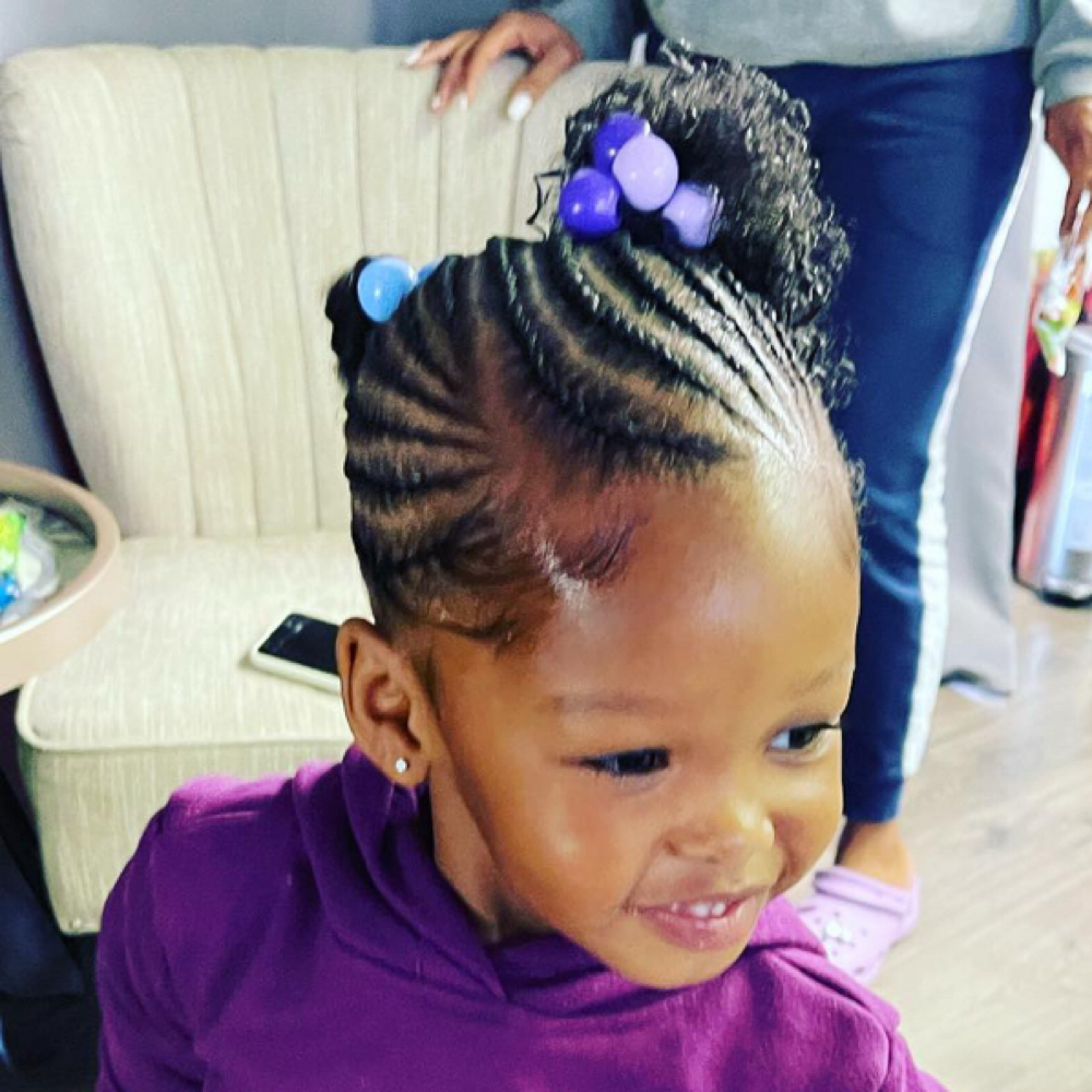 Kids Braids (no extensions added) at J. Reneé Hair Care in Inglewood, CA