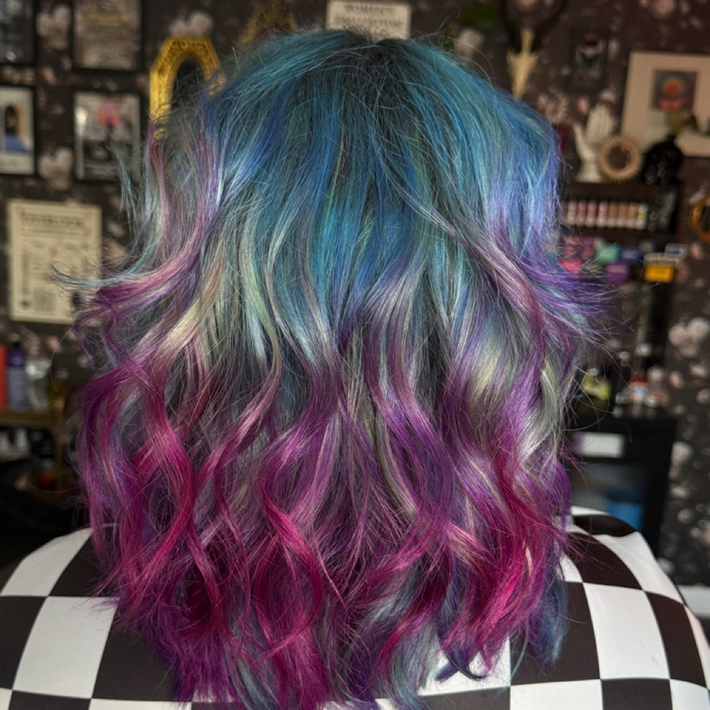 Vivid Color at The Black Veil Parlor in Hickory, NC