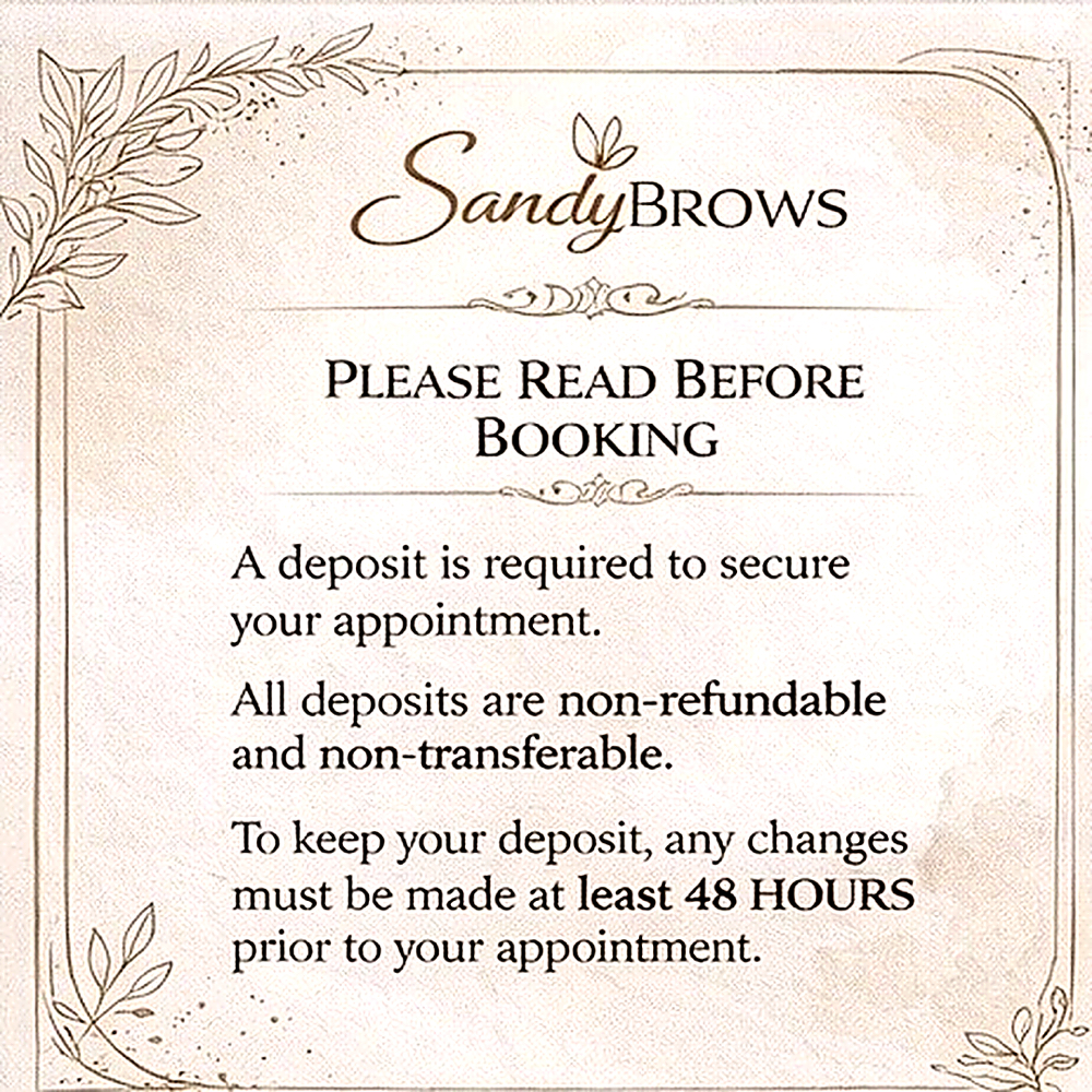 BEFORE BOOKING ( DO NOT SELECT ) at BROWS BY SANDY in Watauga, TX