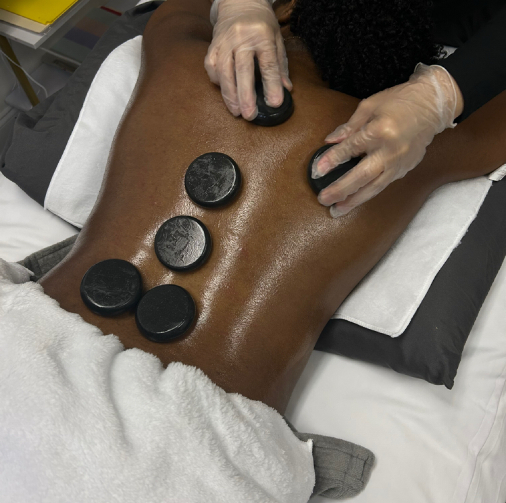 60min Hot Stone Back Treatment