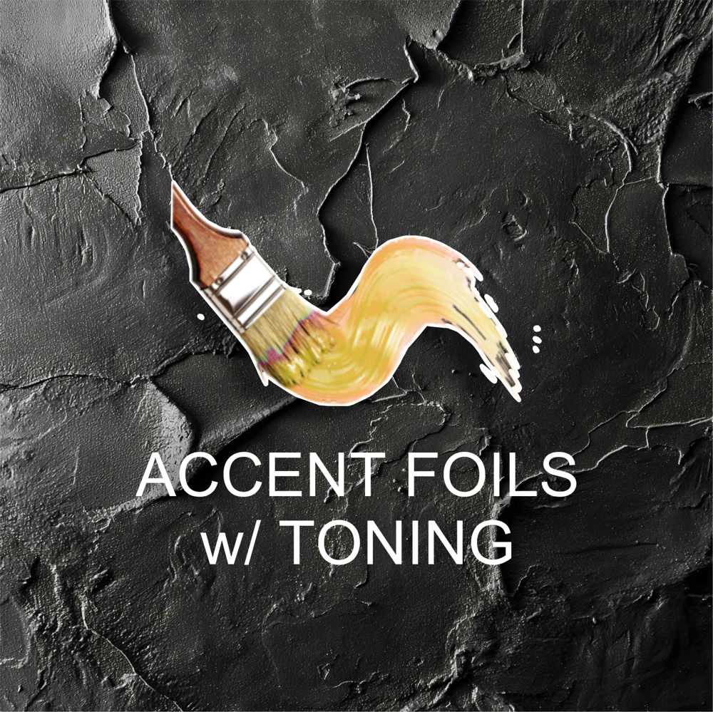 Accent foils and toning