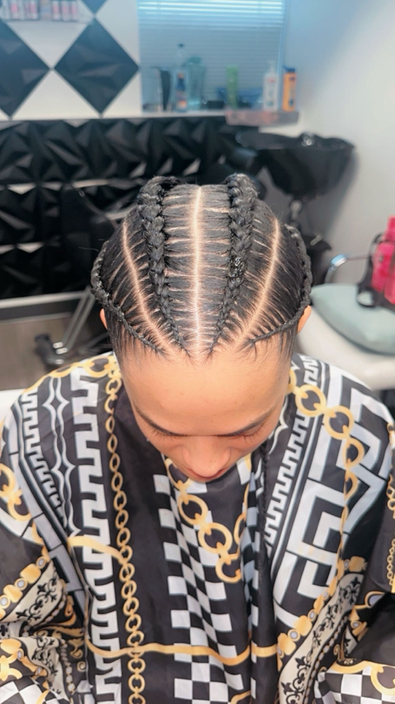 Stitch Braids With Added Extensions