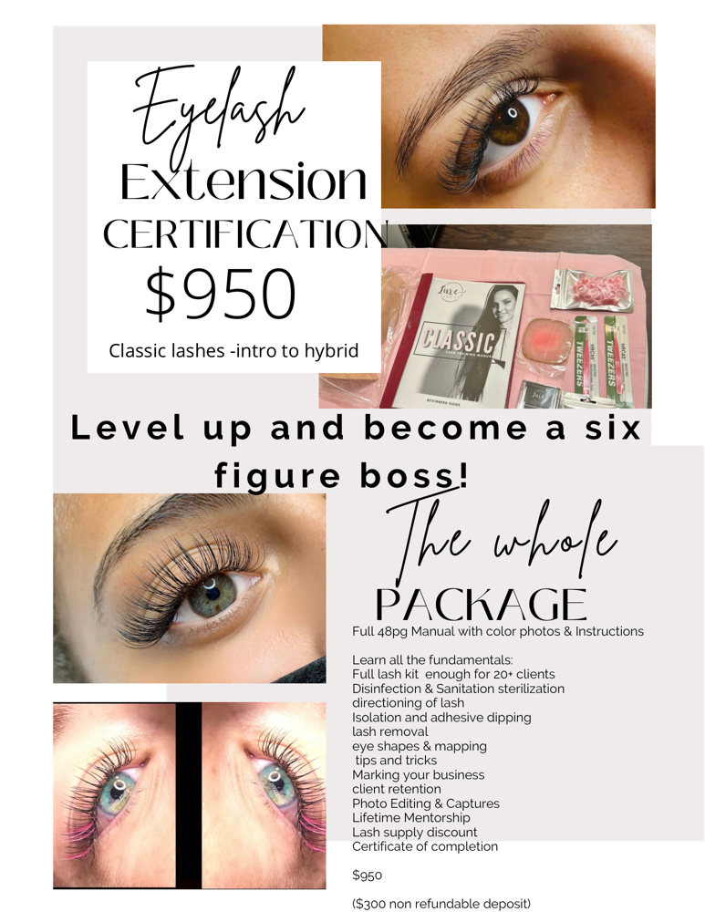 Beginner Classic Lash certification