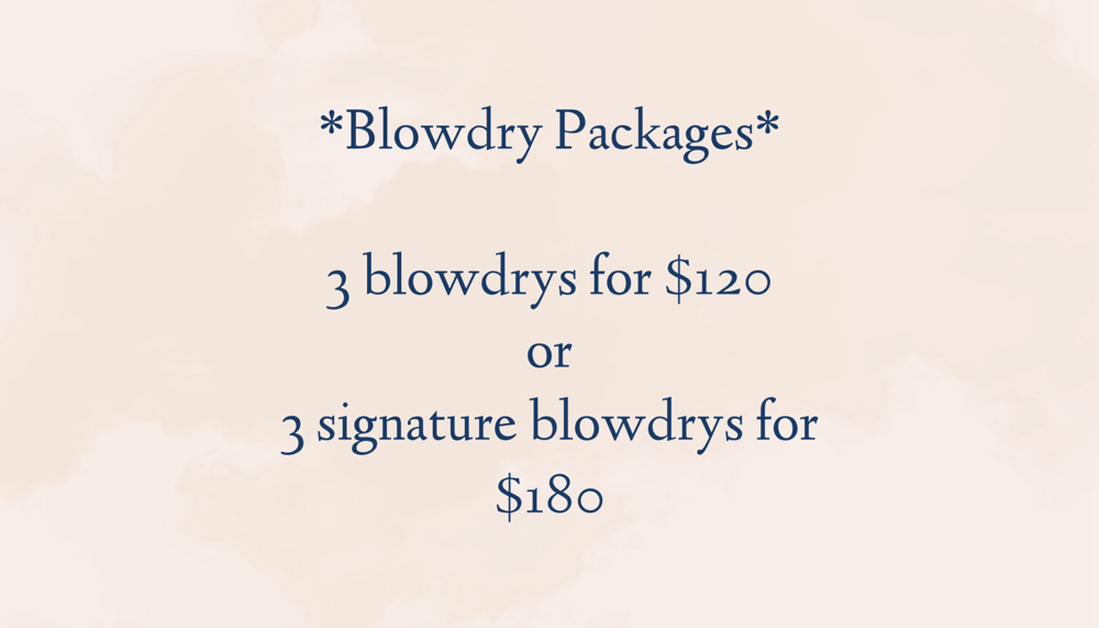 Blowdry Package