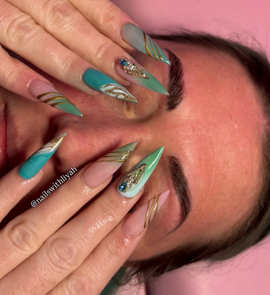 duo service w/ flawless by kay at Nailswithliyah in Pensacola, FL