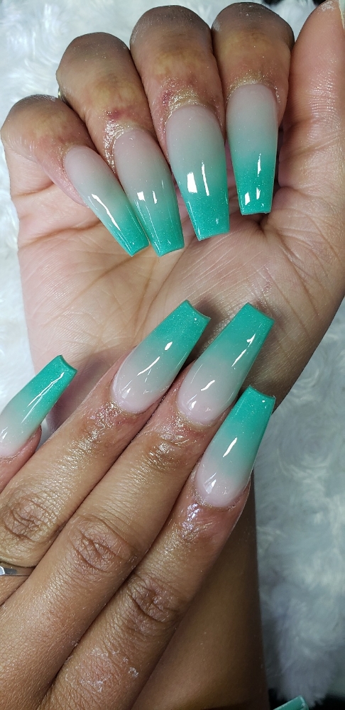 Full Set - LONG W/gel Polish at LuX Beauty Suite in Indianapolis, IN