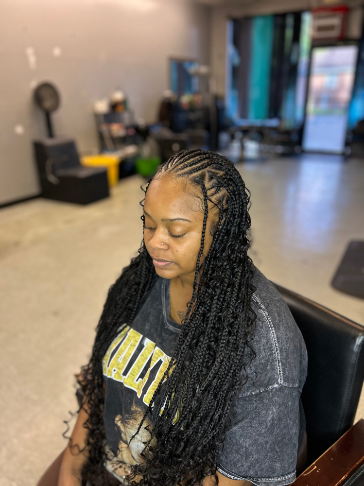 Boho Fulani Braids at Harmobeauxhair LLC in Portsmouth, VA