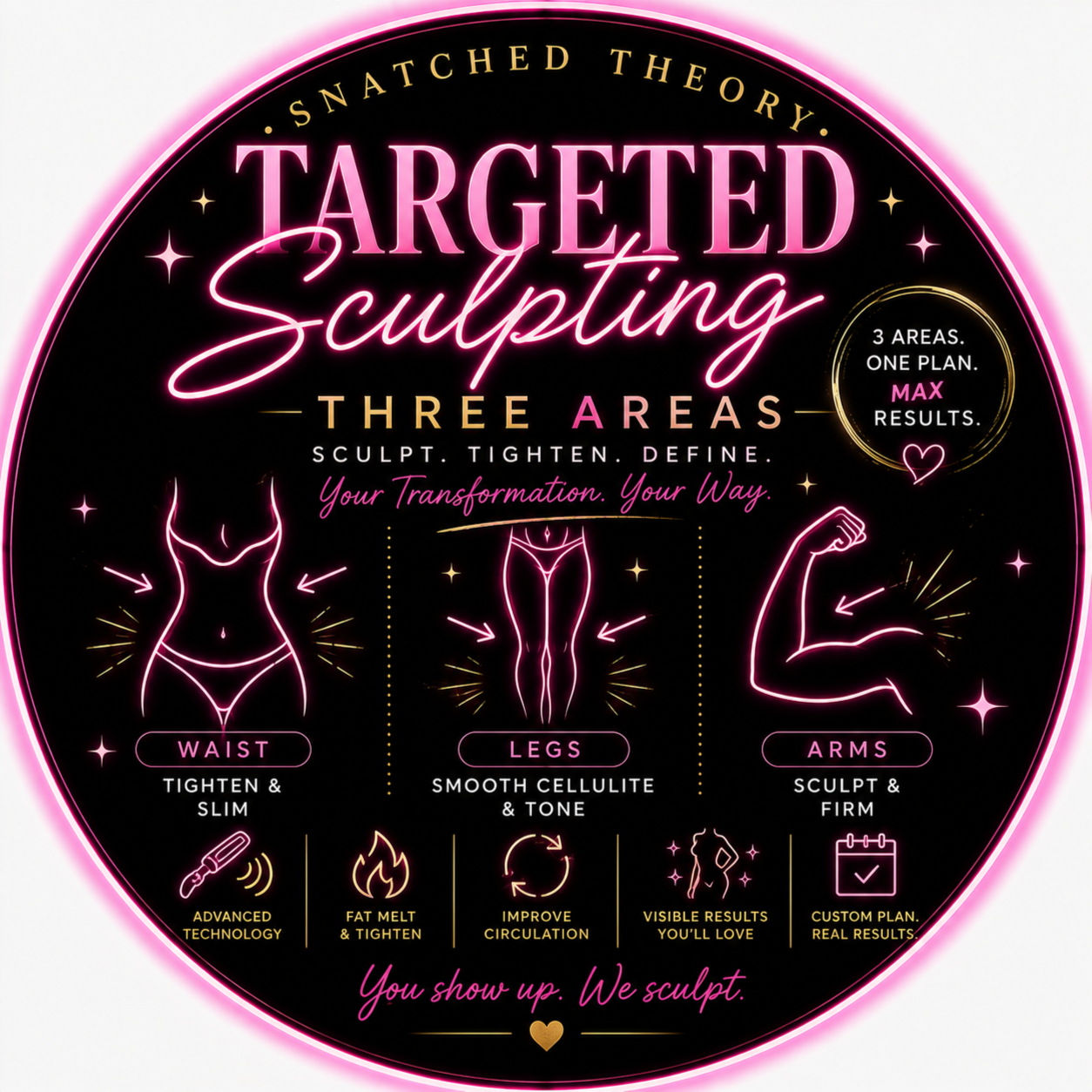 Targeted Sculpt Session - 3 areas at Snatched Theory in Sanford, FL