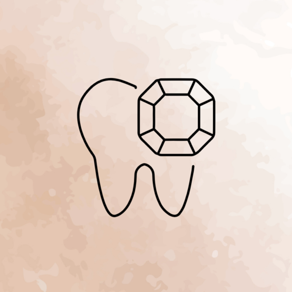 Round Crystal Tooth Gems at Tiger’s Eye Aesthetics in Bloomington, MN