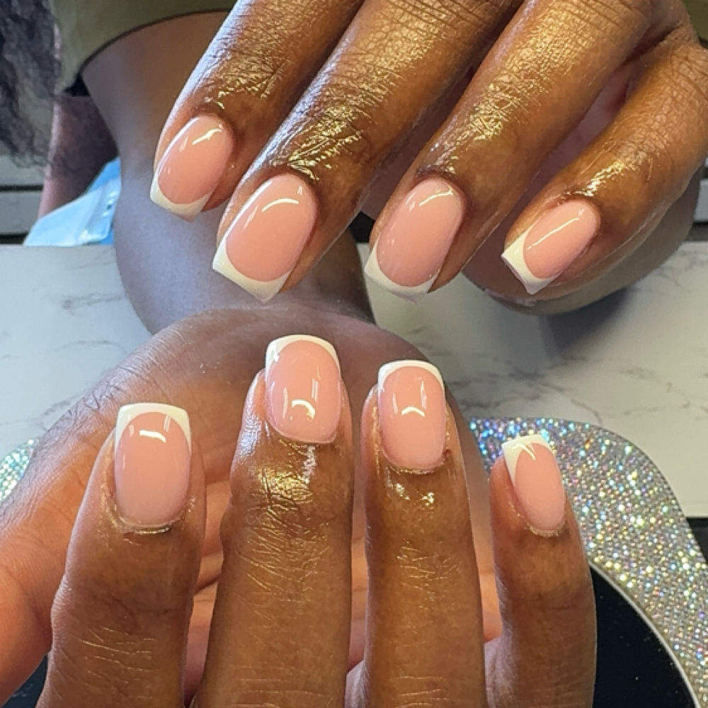 Hard Gel Fill w/nailart at Tiana Nyree Artistry in Virginia Beach, VA