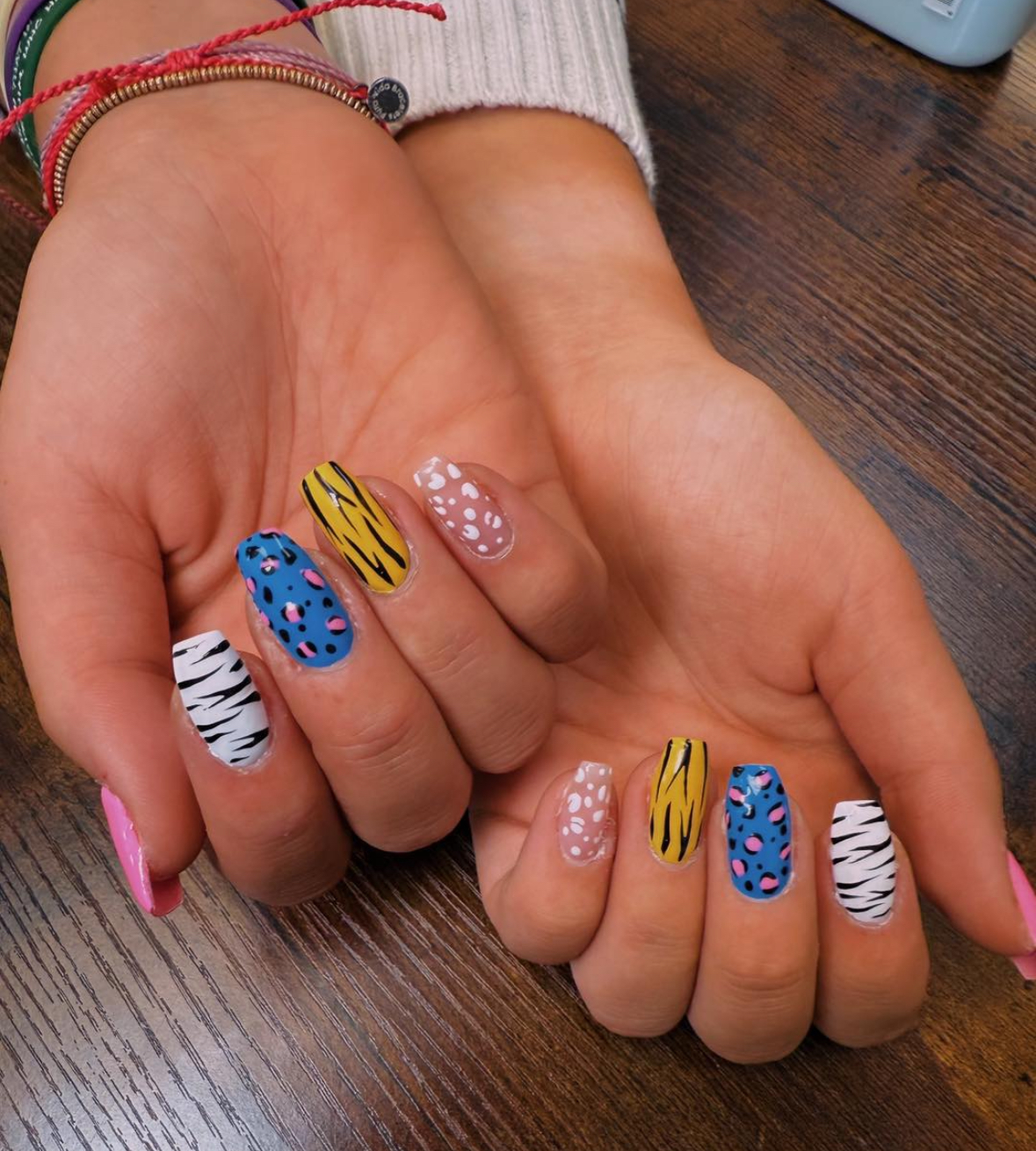 Gel X Manicure with Designs at Precision Salon and Spa in Cedar Falls, IA