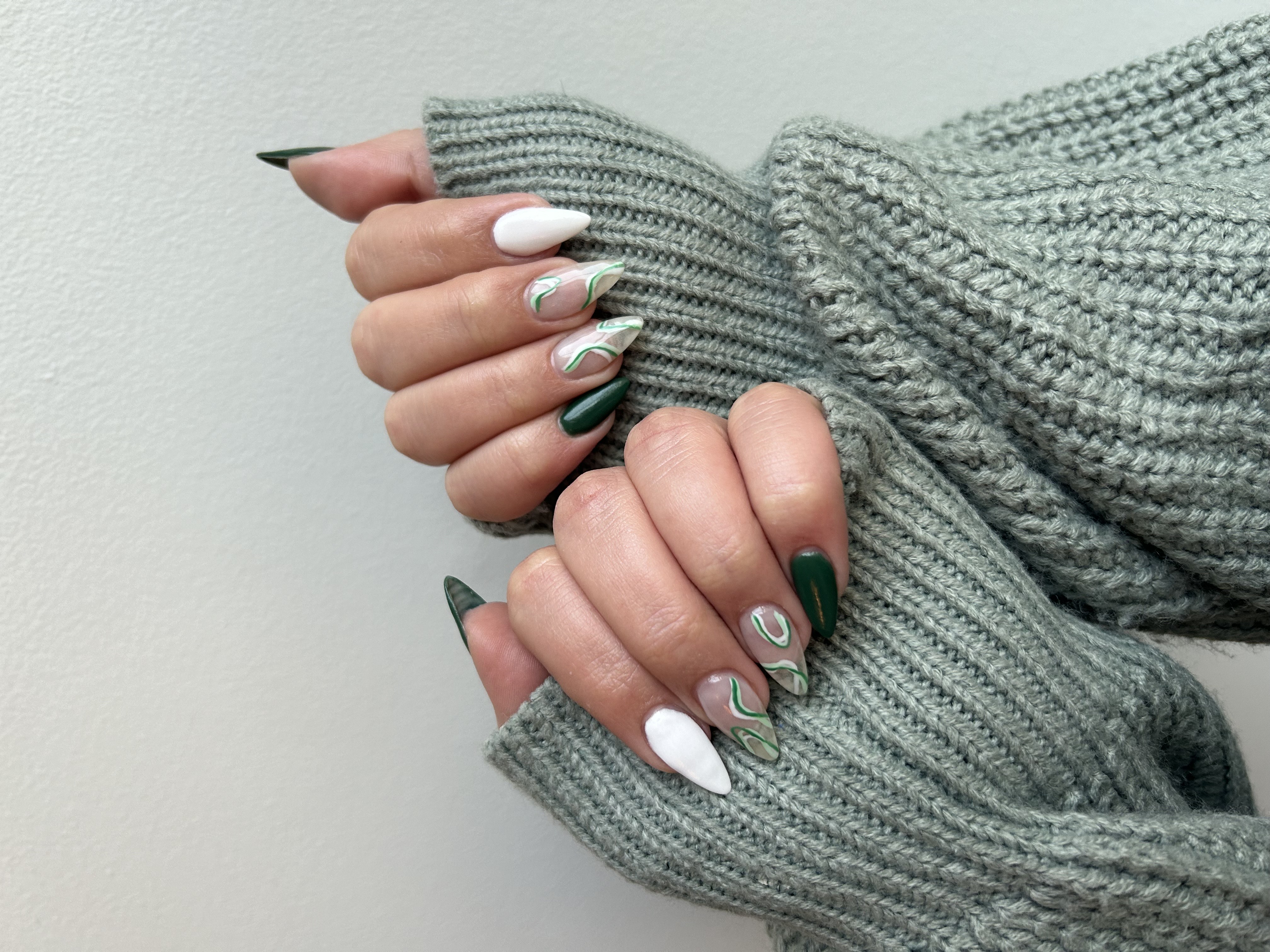 Dip Manicure w/ Nail Art