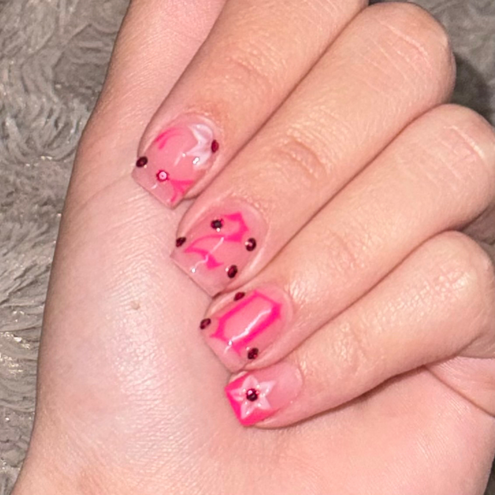 Acrylic Overlay at Nayaa’s Nails in La Moille, IL