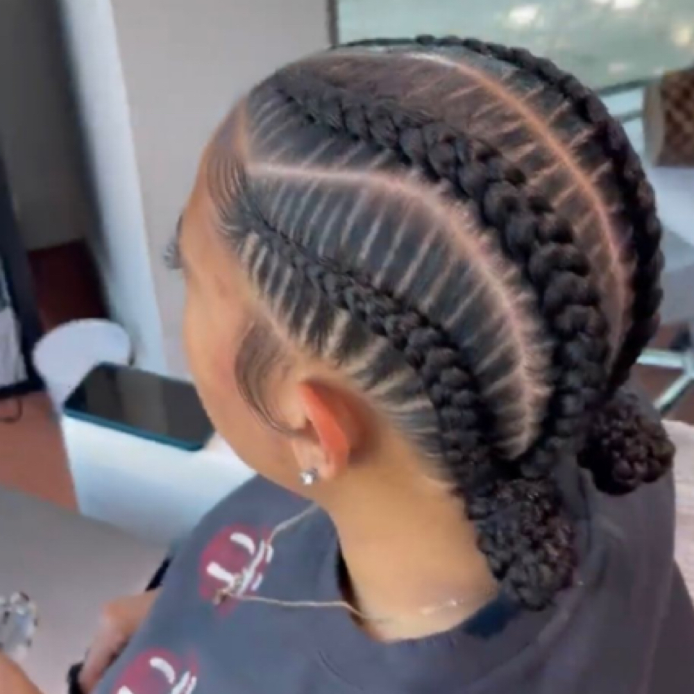 Stitch / Feed-in Braids at HairxHeavyyy in Gardena, CA