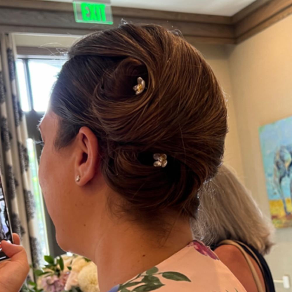 Bridesmaids at The Front Page Beauty Bar & Barber in Woodbury, CT