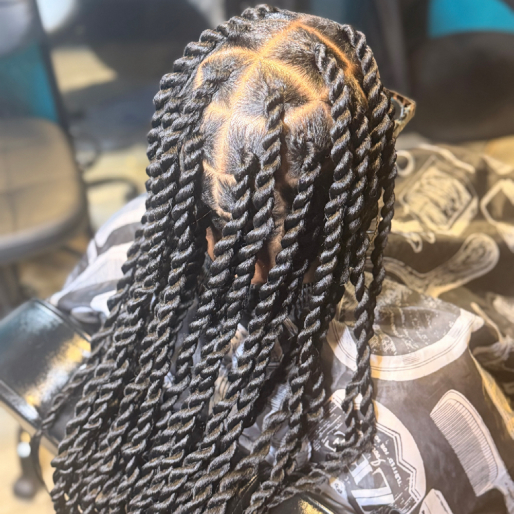 Large Rope twist-standard Mid Back at By Kaila Nichelle Beauty Studio in Parkville, MD