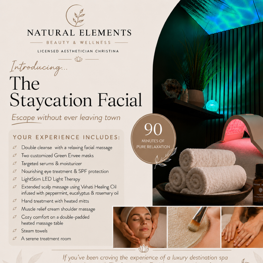90 Min Staycation Facial at Natural Elements Beauty & Wellness in Onalaska, WI