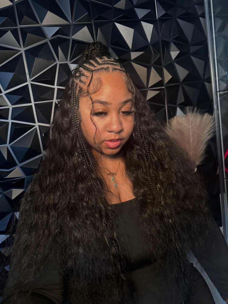 Half Braids Half Weave