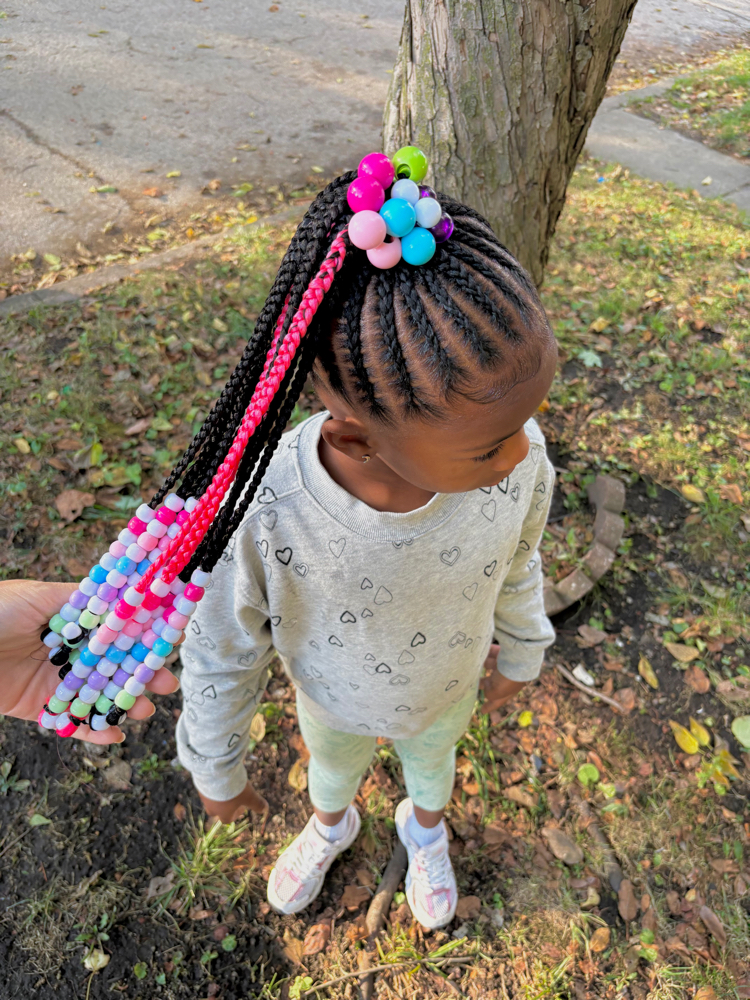 Braided down ponytail