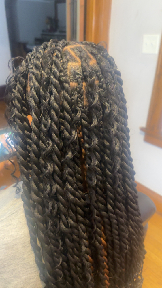 Boho Twist Waist Length