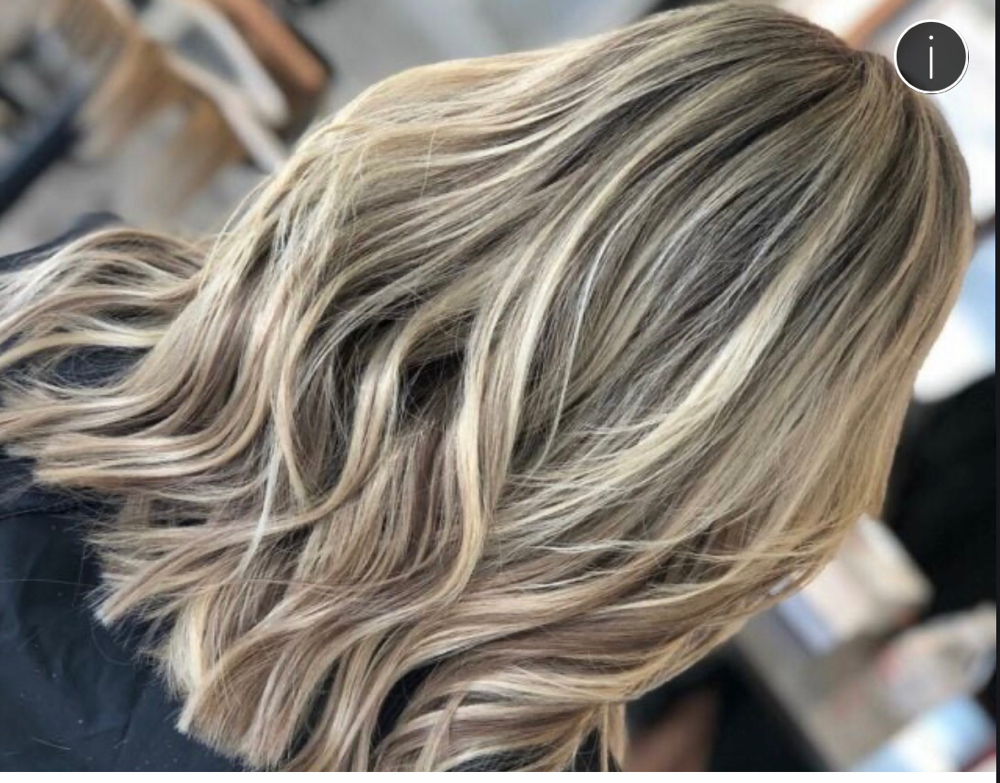 Color,Partial Highlight And Haircut