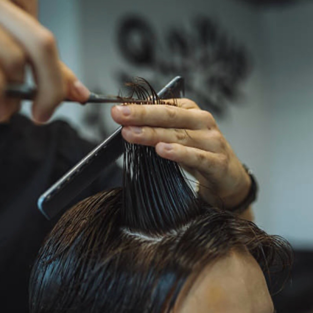 Traditional Wet Cut at The Curl Room in Doylestown, PA