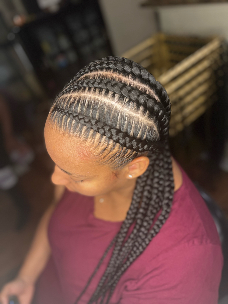 6 Feed In Braids