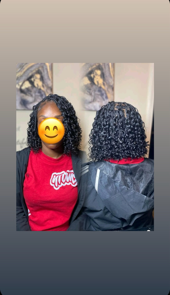 Smedium Knotless Bob