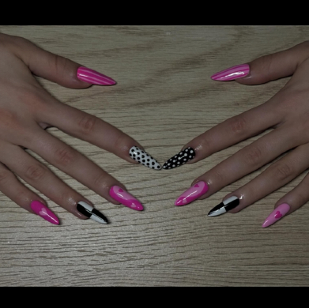 Long Gel-x full set at Simply Leah Nails in Farmington, ME
