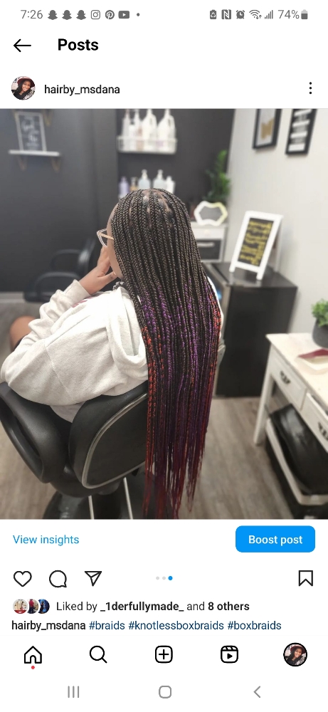 Small Knotless Boxbraids